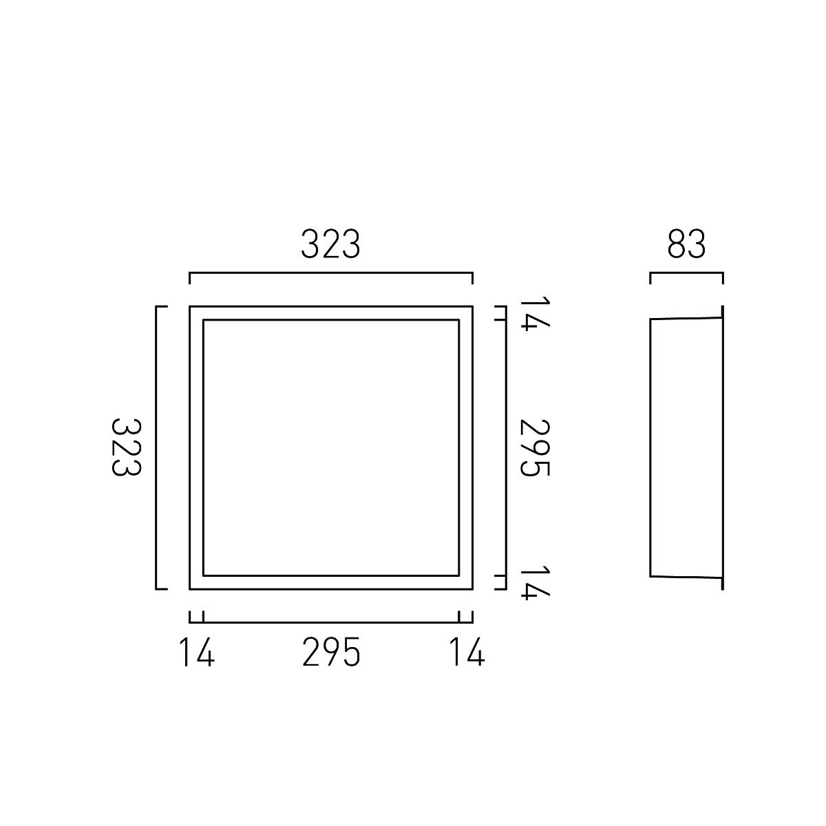 Vado Recessed Wall Niche 323mm x 323mm