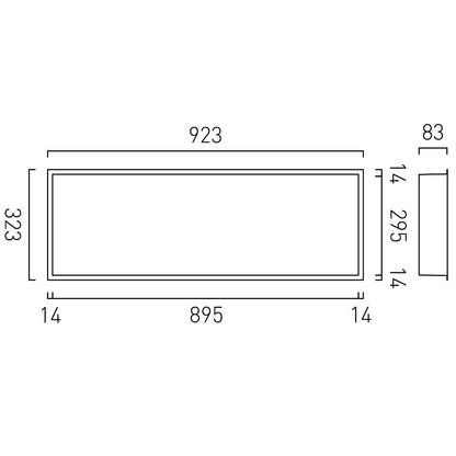 Vado Recessed Wall Niche 923mm x 323mm