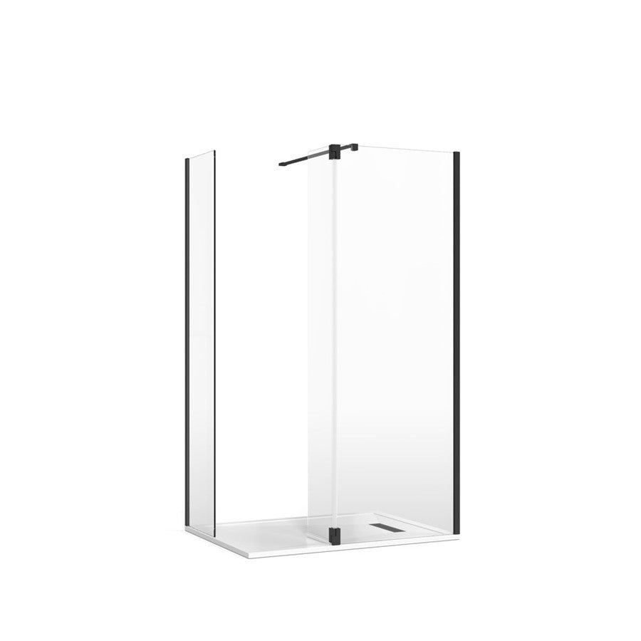Crosswater Gallery 8 Corner with Hinged Deflector (Wall Bracing Bar)