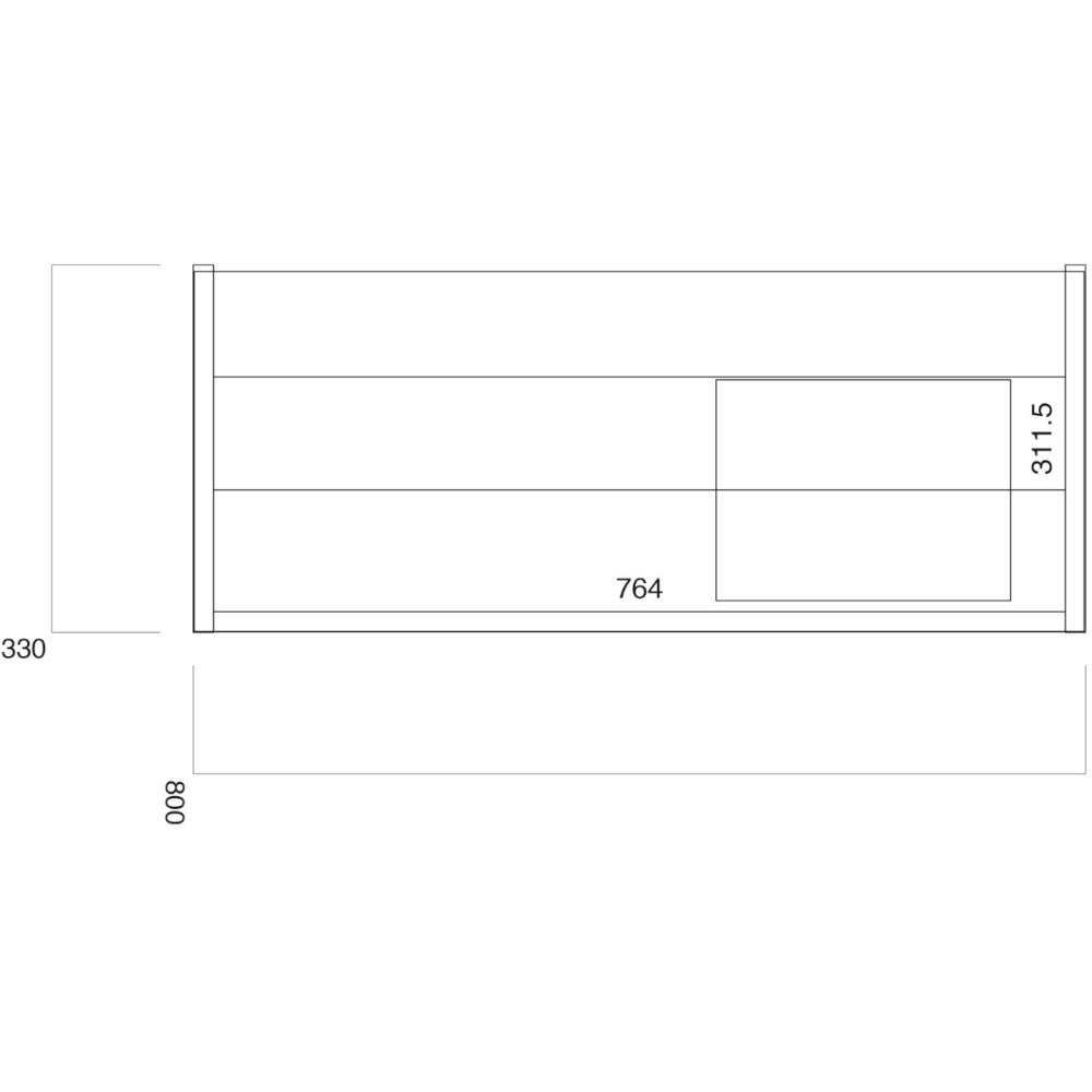 Luxe81 Muro Wall Hung Vanity Unit