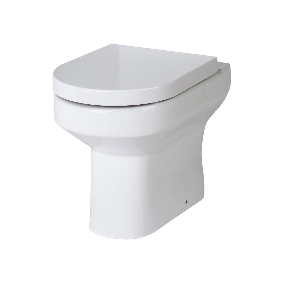Nuie Harmony 370 x 520mm Back-To-Wall White WC Pan NCH606