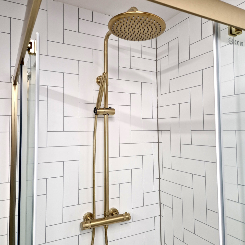 Luxe81 Core Twin Head Rigid Riser Shower Kit