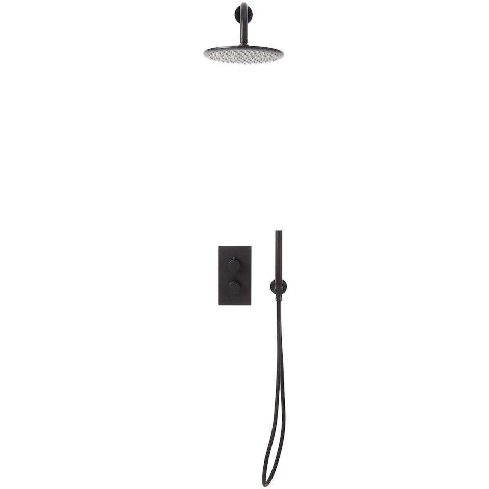 Luxe81 Core Round Handle, Built-in Shower Valve Handset and Wall Mounted Head