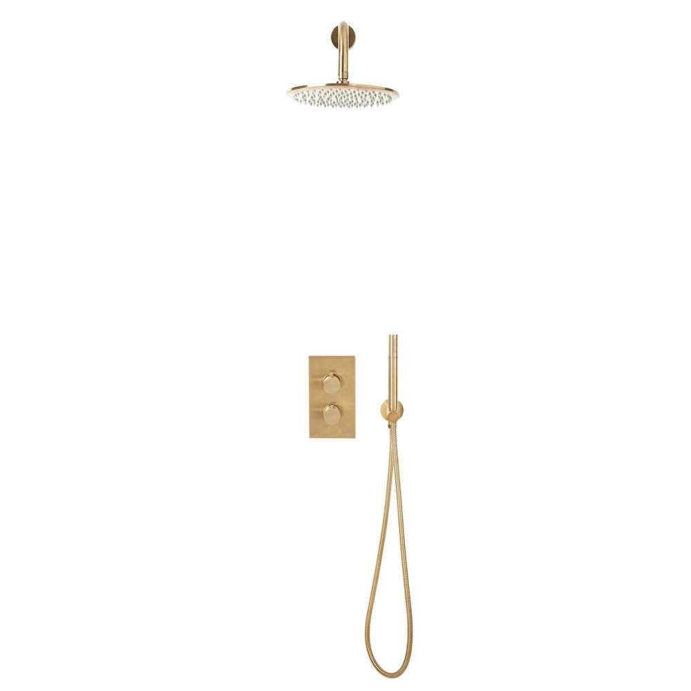 Luxe81 Core Round Handle, Built-in Shower Valve Handset and Wall Mounted Head