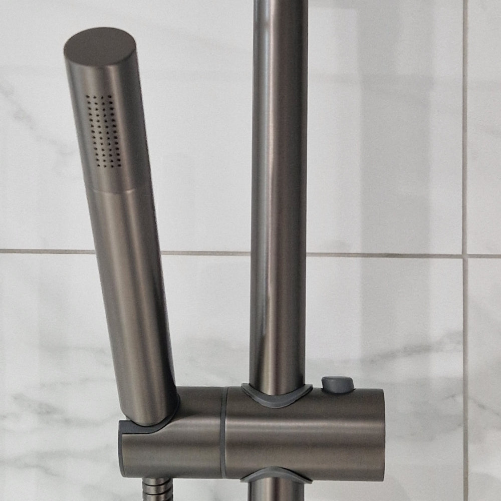 Luxe81 Core Twin Head Rigid Riser Shower Kit