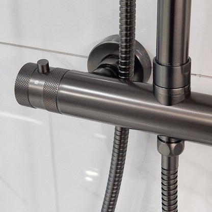 Luxe81 Core Twin Head Rigid Riser Shower Kit