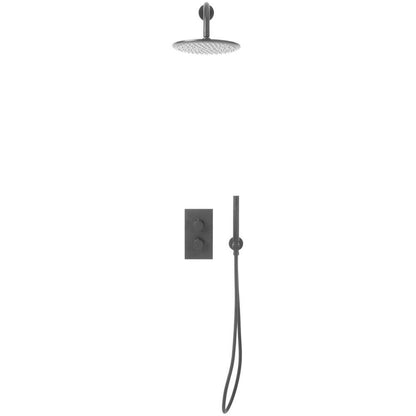 Luxe81 Core Round Handle, Built-in Shower Valve Handset and Wall Mounted Head