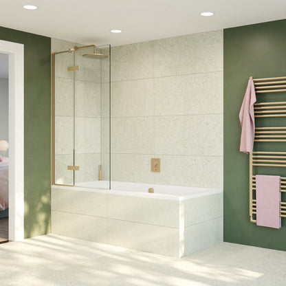 Crosswater Optix 10 90Â° Hinged with Inline Panel