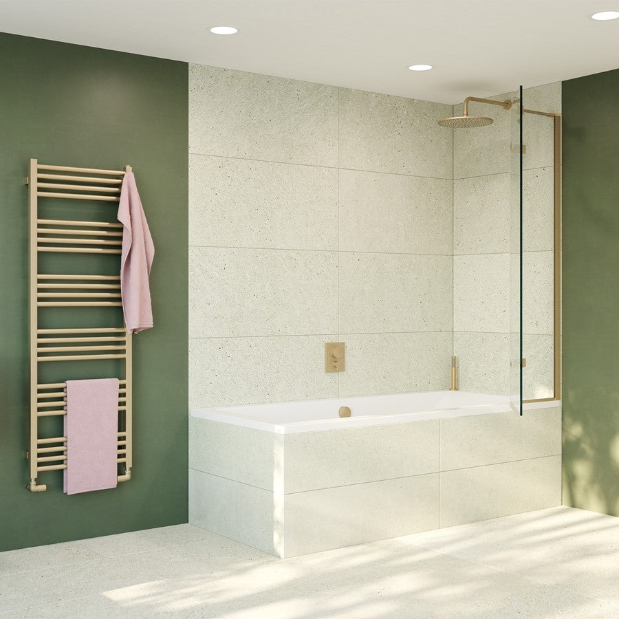 Crosswater Optix 10 90Â° Hinged with Inline Panel