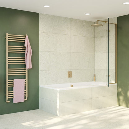 Crosswater Optix 10 90Â° Hinged with Inline Panel