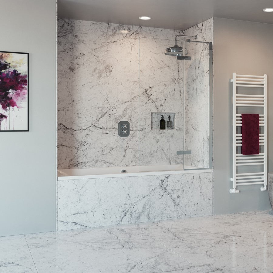 Crosswater Optix 10 180Â° Hinged with Inline Panel