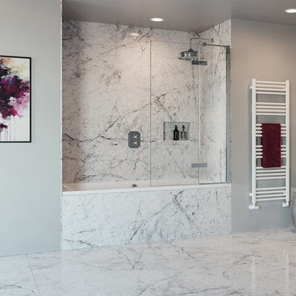 Crosswater Optix 10 90Â° Hinged with Inline Panel
