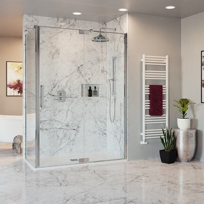 Crosswater Optix OXPDVC0800 10 Pivot Door with Inline Panel