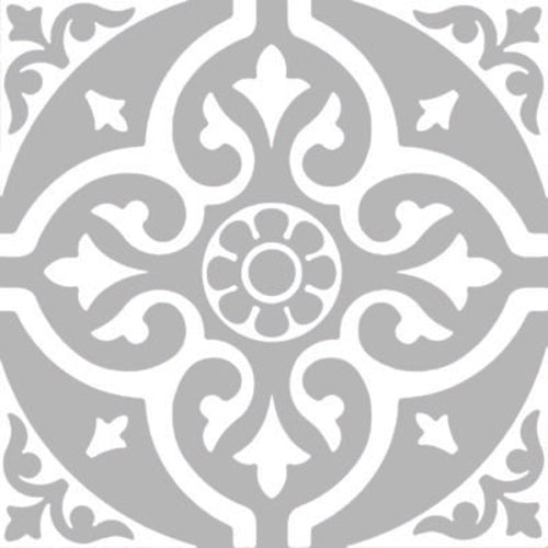 Luxe81 Symphony Ornamental Grey Matt Tile 200x200x9mm RASYM20O3G