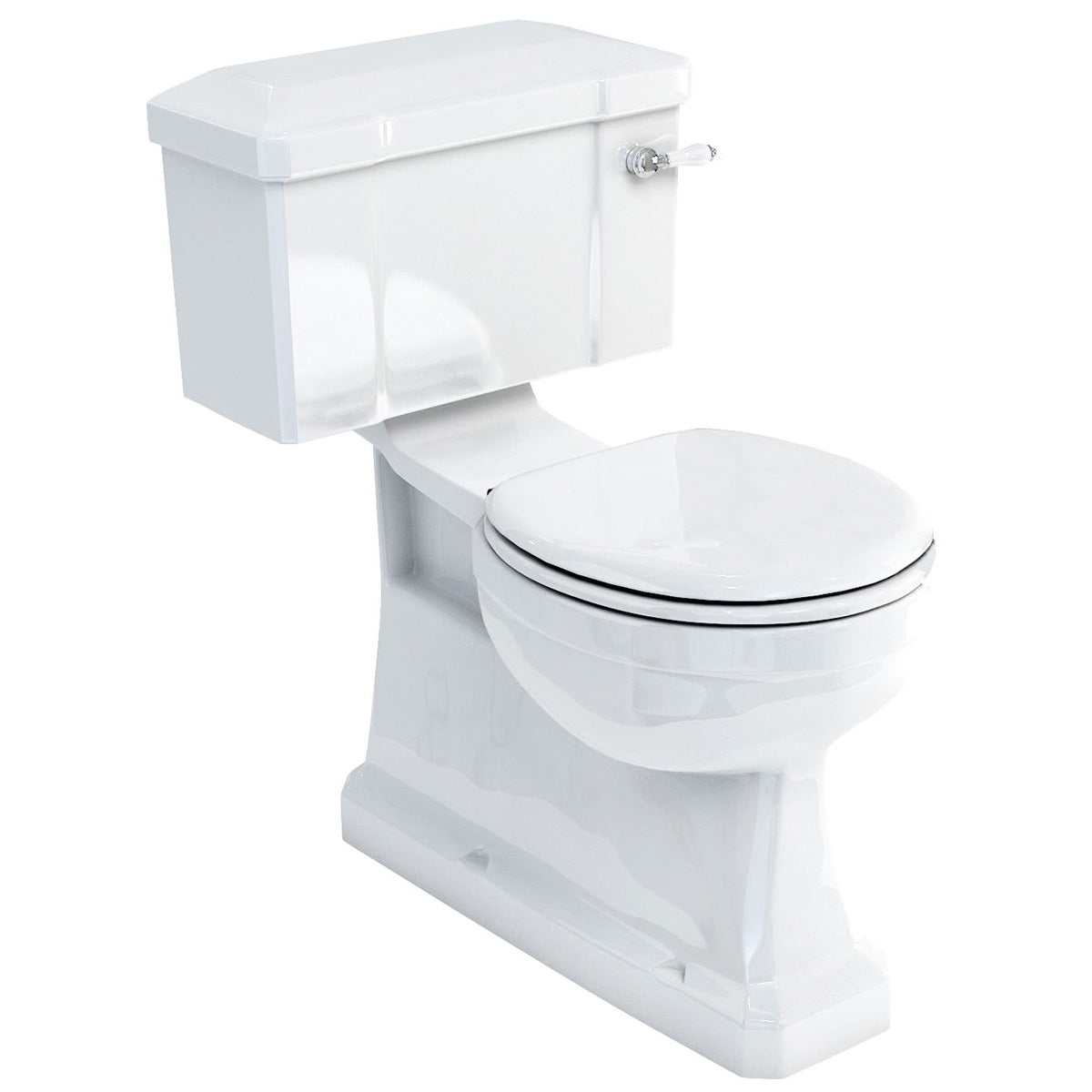 Burlington P18|C30 Extended S Trap White Close-Coupled WC With Lever Cistern