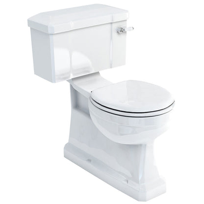 Burlington P18|C30 Extended S Trap White Close-Coupled WC With Lever Cistern