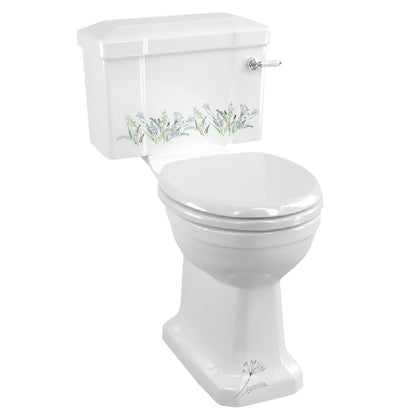 Burlington Bespoke P5 BLUE Standard Close Coupled WC Pan With Lever Cistern