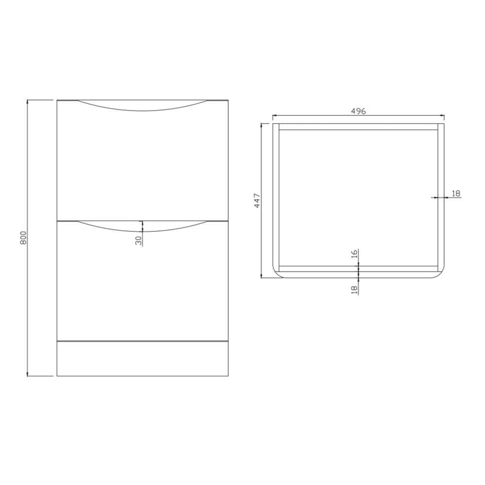 Luxe81 Bella Floor Standing Vanity Unit
