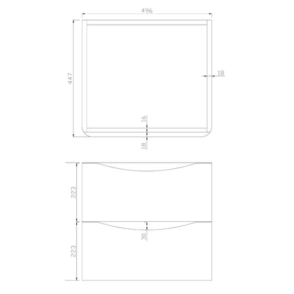 Luxe81 Bella Wall Hung Vanity Unit