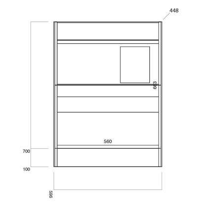 Luxe81 Bella Floor Standing Vanity Unit