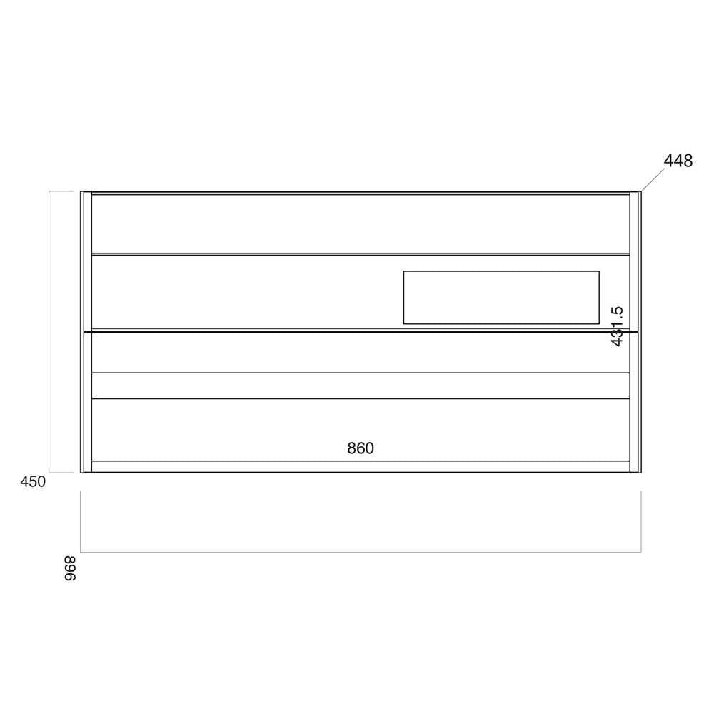 Luxe81 Bella Floor Standing Vanity Unit