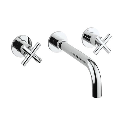 Crosswater MPRO Crosshead Basin 3 Piece Tap Set