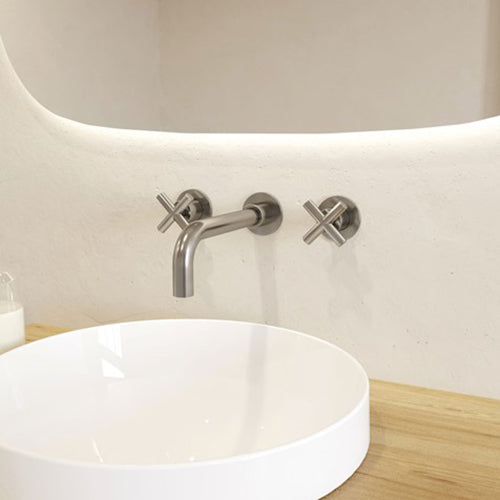 Crosswater MPRO Crosshead Basin 3 Piece Tap Set