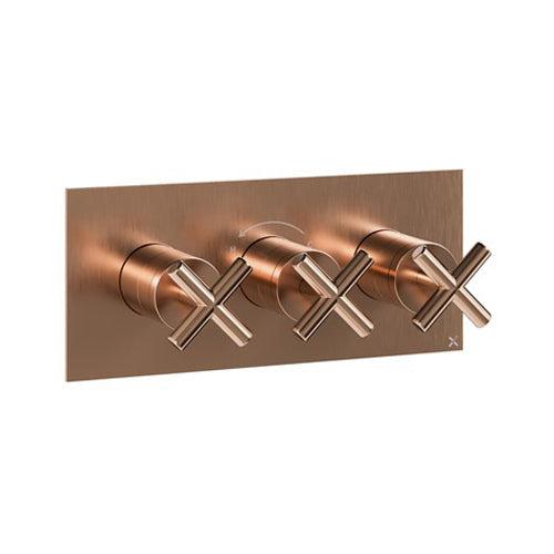 Crosswater MPRO Crosshead 2 Outlet 3 Handle Shower Valve