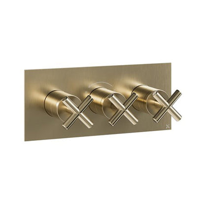 Crosswater MPRO Crosshead 3 Outlet 3 Handle Shower Valve