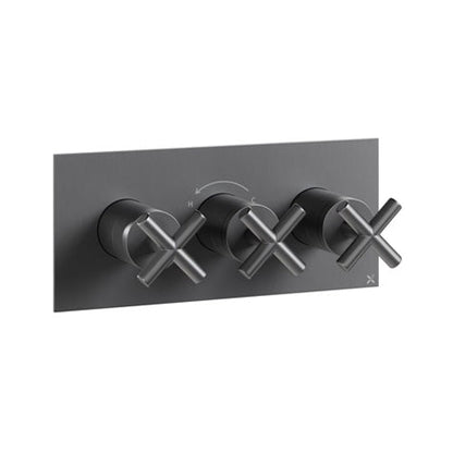 Crosswater MPRO Crosshead 3 Outlet 3 Handle Shower Valve