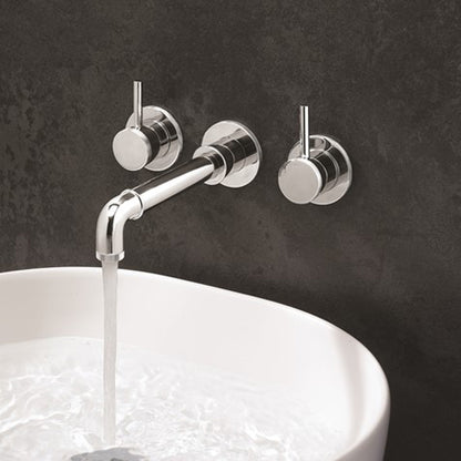 Crosswater MPRO Industrial Basin 3 Hole Wall Set