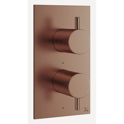 Crosswater MPRO 2 Outlet 2 Handle Concealed Thermostatic Bath Shower Valve