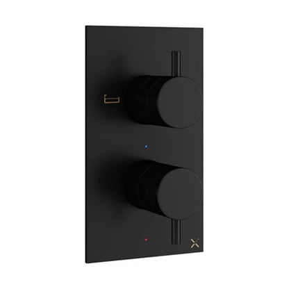Crosswater MPRO 2 Outlet 2 Handle Concealed Thermostatic Bath Shower Valve