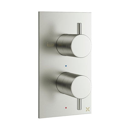 Crosswater MPRO 2 Outlet 2 Handle Concealed Thermostatic Bath Shower Valve