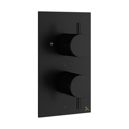 Crosswater MPRO 2 Outlet 2 Handle Concealed Thermostatic Shower Valve