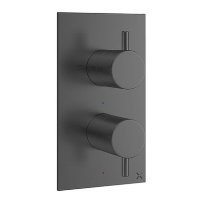 Crosswater MPRO 2 Outlet 2 Handle Concealed Thermostatic Shower Valve