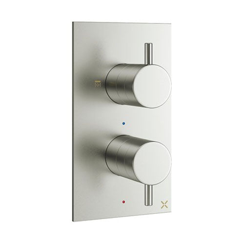 Crosswater MPRO 2 Outlet 2 Handle Concealed Thermostatic Shower Valve