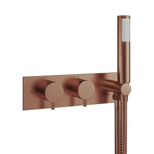 Crosswater MPRO 2 Outlet 2 Handle Concealed Thermostatic Bath Valve & Handset