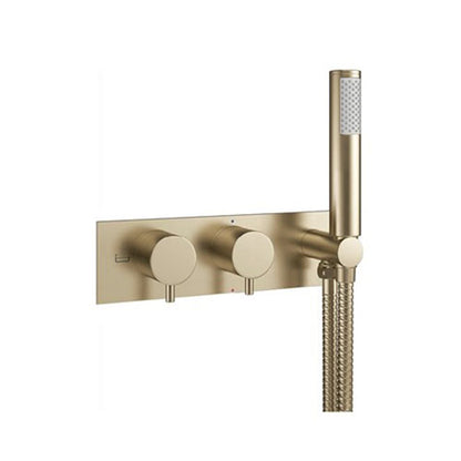 Crosswater MPRO 2 Outlet 2 Handle Concealed Thermostatic Bath Valve & Handset