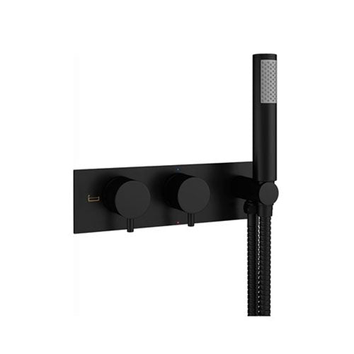 Crosswater MPRO 2 Outlet 2 Handle Concealed Thermostatic Bath Valve & Handset