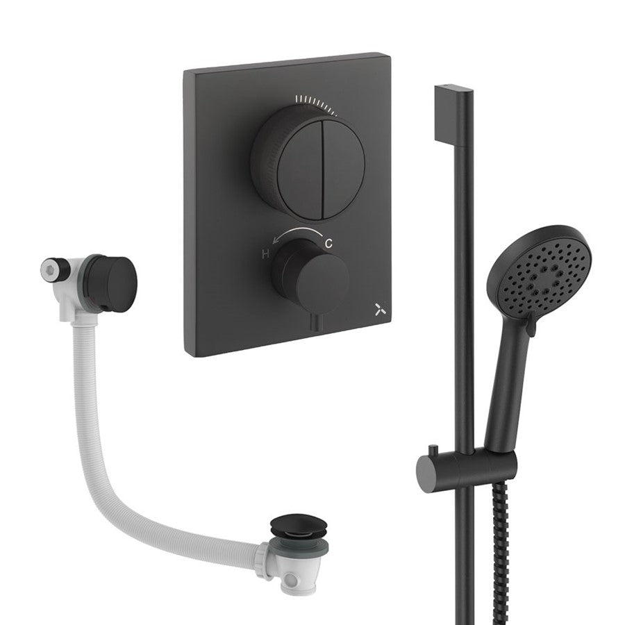 Crosswater Push Shower Set 4