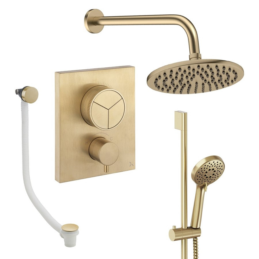 Crosswater Push Shower Set 8