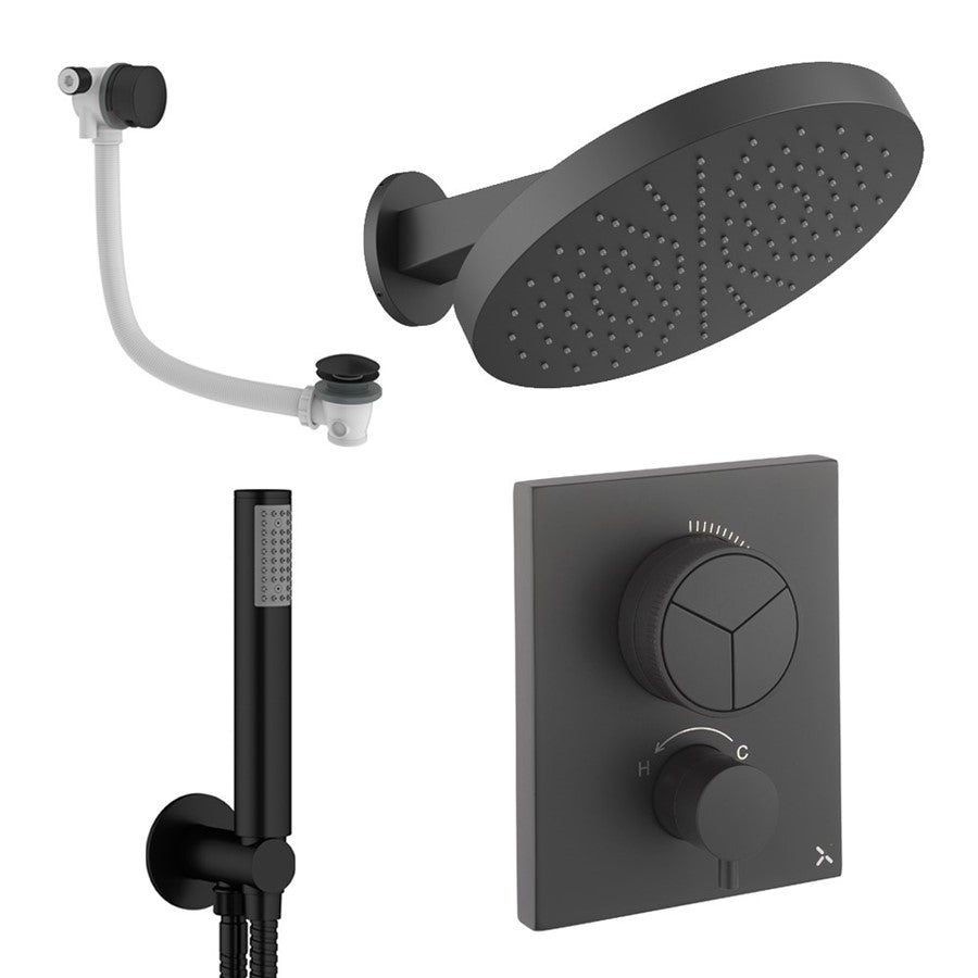 Crosswater Push Shower Set 9
