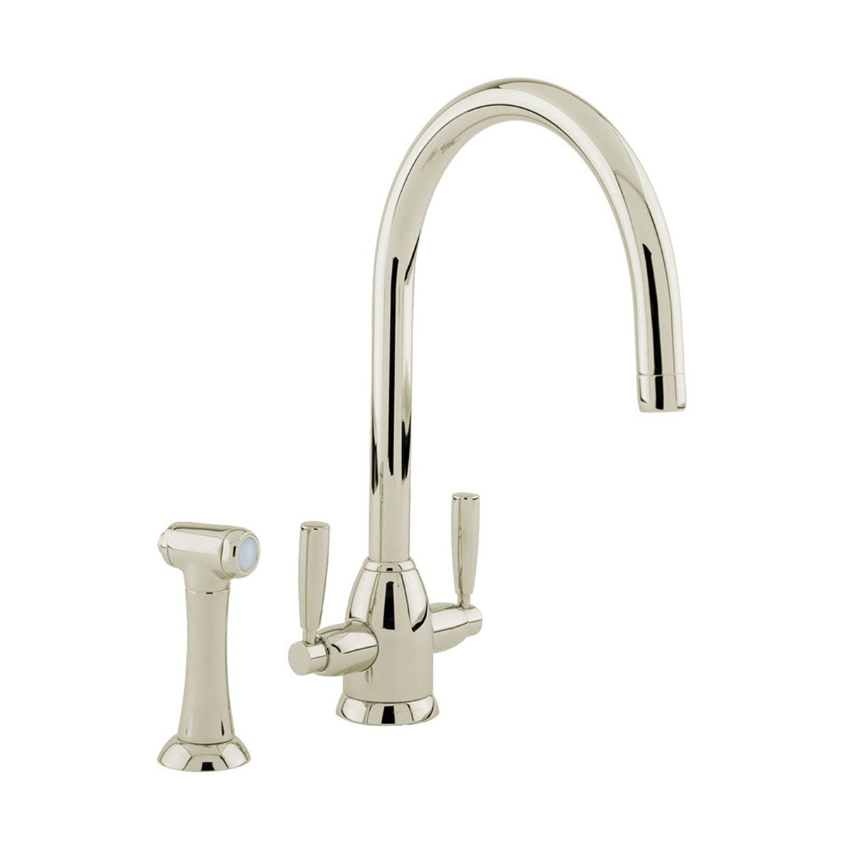 Perrin & Rowe Oberon - C Spout 4866 (with Rinse) Kitchen Tap
