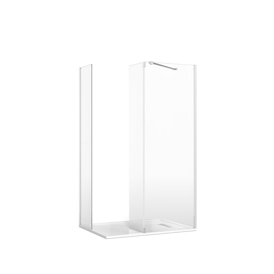 Crosswater Gallery 8 Corner with Fixed Deflector (Angled Bracing Bar)