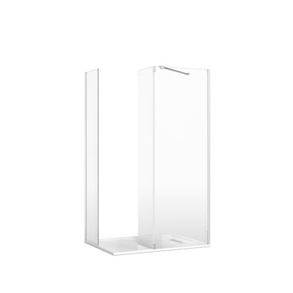 Crosswater Gallery 8 Corner with Fixed Deflector (Angled Bracing Bar)