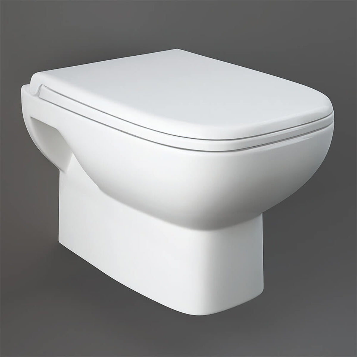 RAK ORG12AWHA Origin 62 Wall Hung WC Pan With Soft Close Seat - 500mm Projection