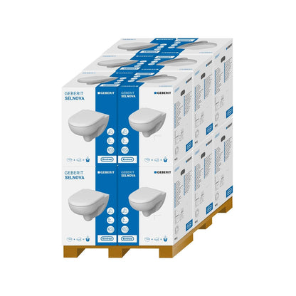 Geberit 501.751.00.1 Selnova Grab And Go 355 x 530mm Wall Hung WC Rim-Free Toilet