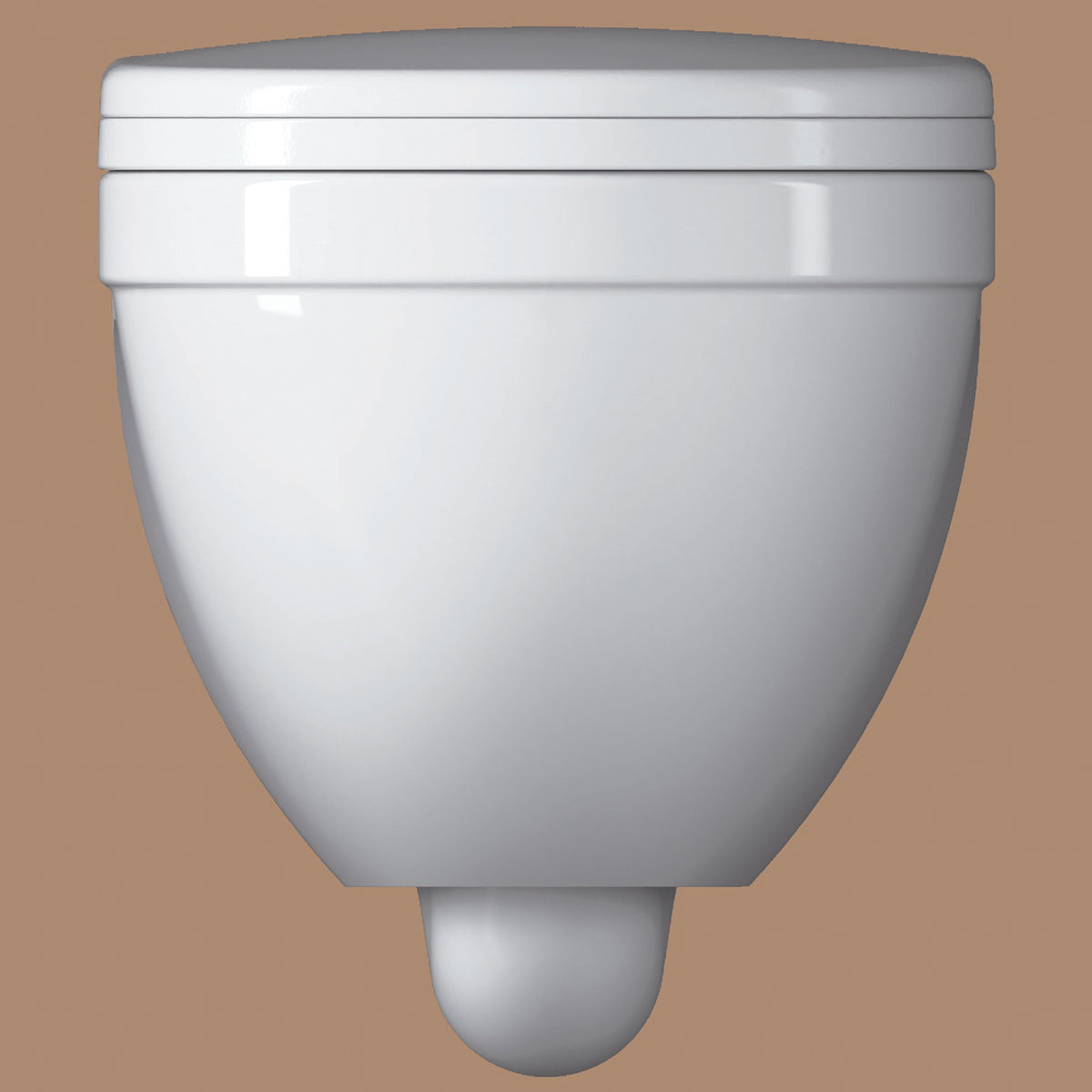 IMEX CH1076 Ivo White Wall Hung WC Bowl 500mm