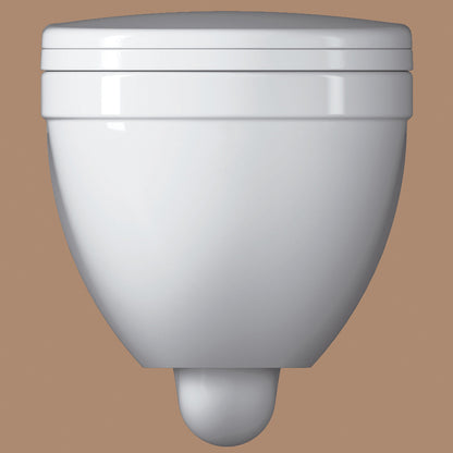 IMEX CH1076 Ivo White Wall Hung WC Bowl 500mm